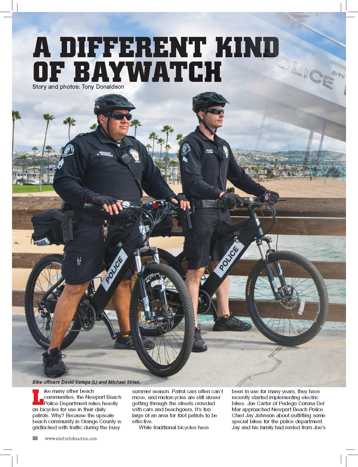 A Different Kind of Baywatch: E-Bikes for Law Enforcement
